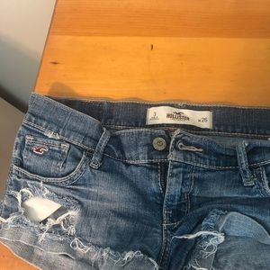 Hollister ripped jean shorts!